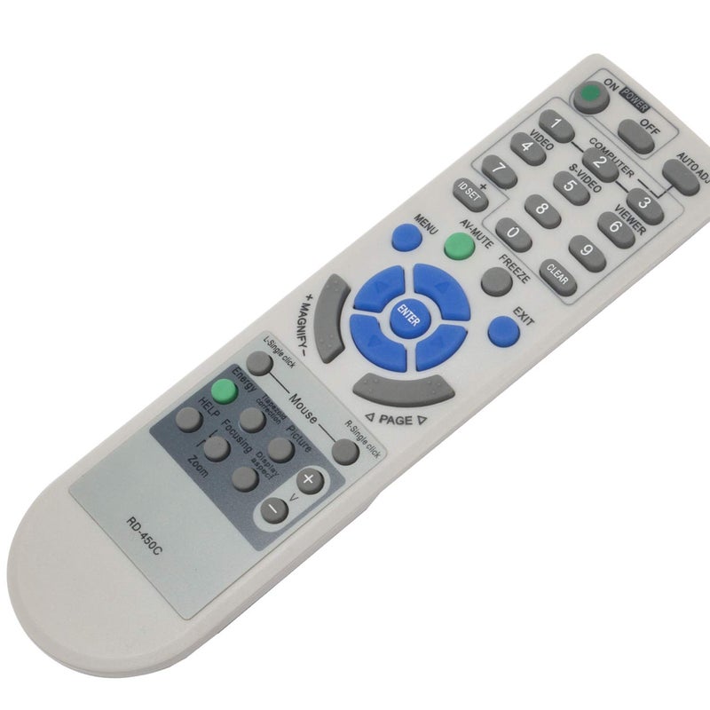 WINFLIKE RD-450C Remote Control Replace for NEC Projector NP100, NP110, NP110+, NP115, NP115+ NP1200, NP210, NP210+, NP215, NP216 NP2200, NP300, NP300+, NP305, NP305+ NP310, NP310+. NP3200,RMT-PJ31 - Image 5